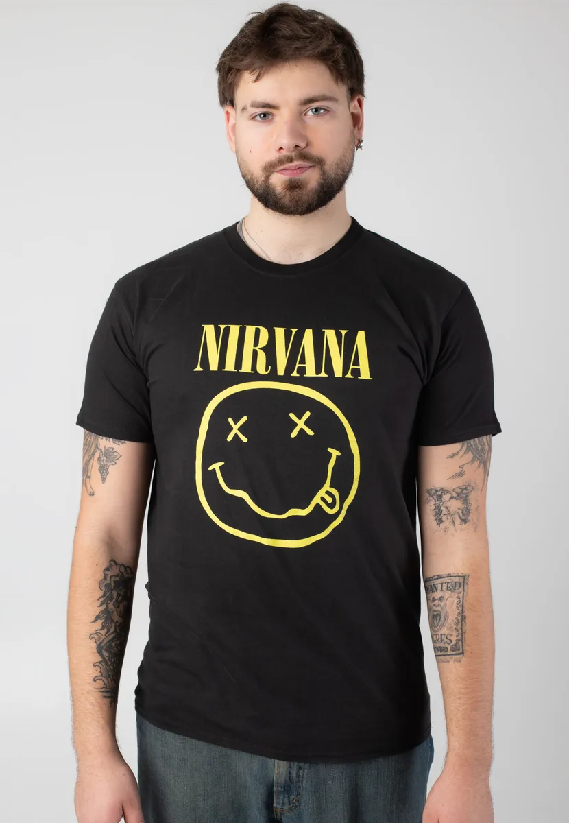 Nirvana Yellow Happy Face T-Shirt