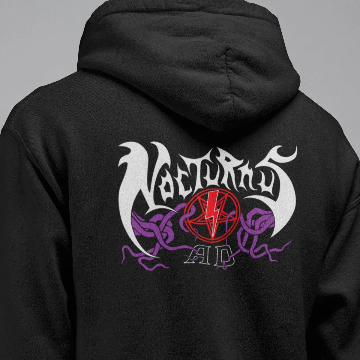 Nocturnus AD Band Hoodie, Nocturnus After Death Logo Hooded Sweatshirt, Death Metal Merch