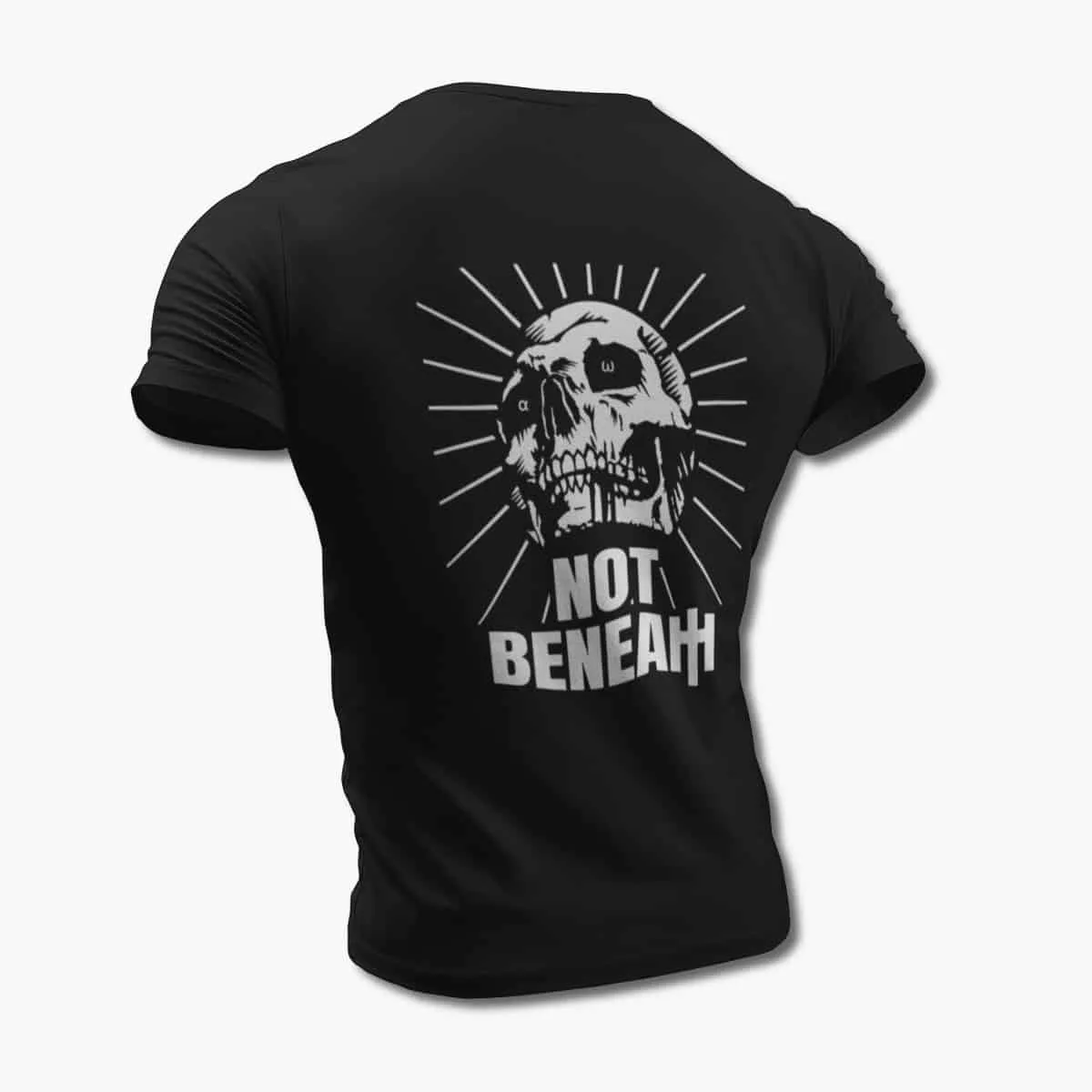 Not Beneath T-Shirt, Not Beneath Memento Mori Artwork Black T-Shirt, Metalcore Merchandise