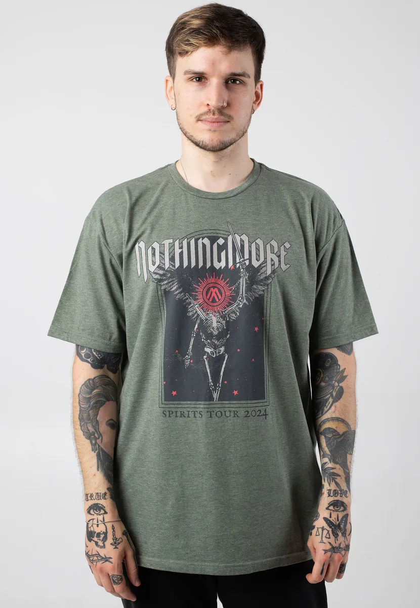 Nothing More Cover Arch Tour 2024 Green T-Shirt