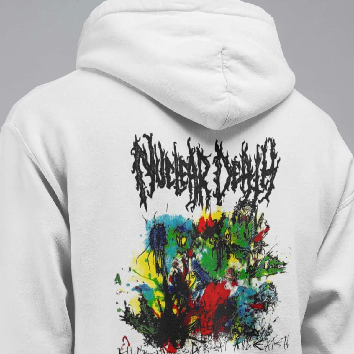 Nuclear Death Band Hoodie, Nuclear Death Our Dead Hooded Sweatshirt, Grindcore, Death Metal Merch
