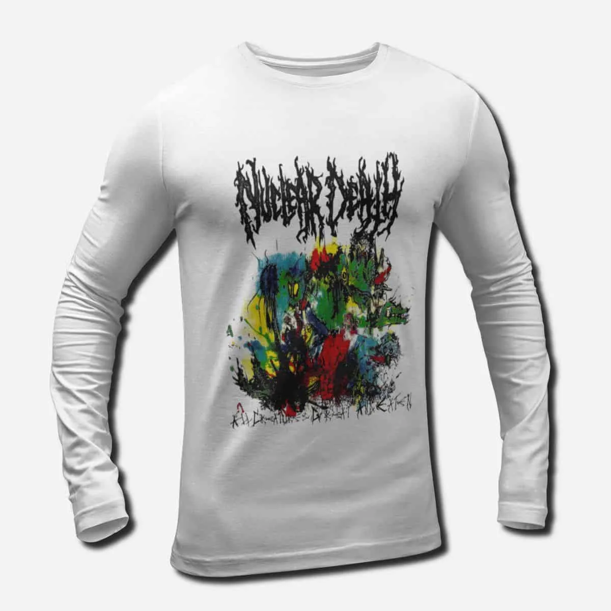 Nuclear Death Band Long Sleeve T-Shirt, Nuclear Death Our Dead Longsleeve T-Shirt, Death Metal, Experimental Metal Merch