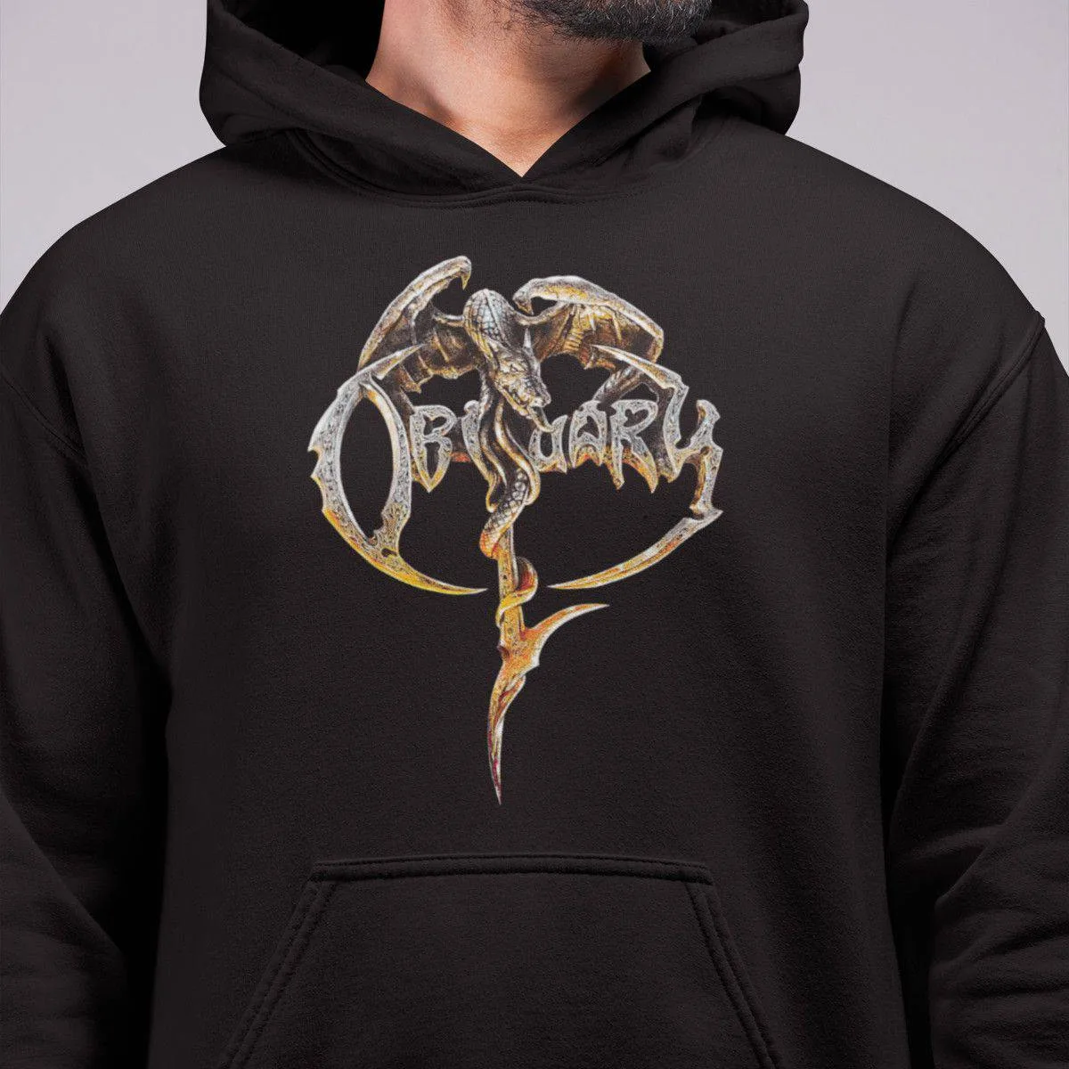 Obituary Band Hoodie, Obituary Artwork Hooded Sweatshirt, Death Metal Merch