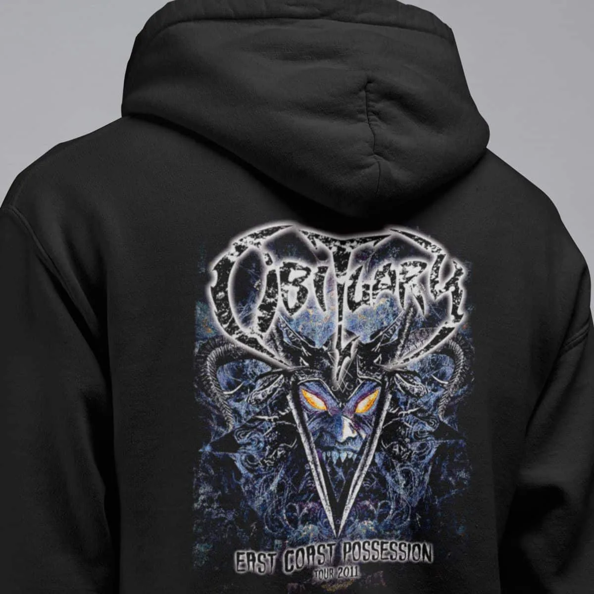 Obituary Band Hoodie, Obituary Concert Artwork Hooded Sweatshirt, Death Metal Merch