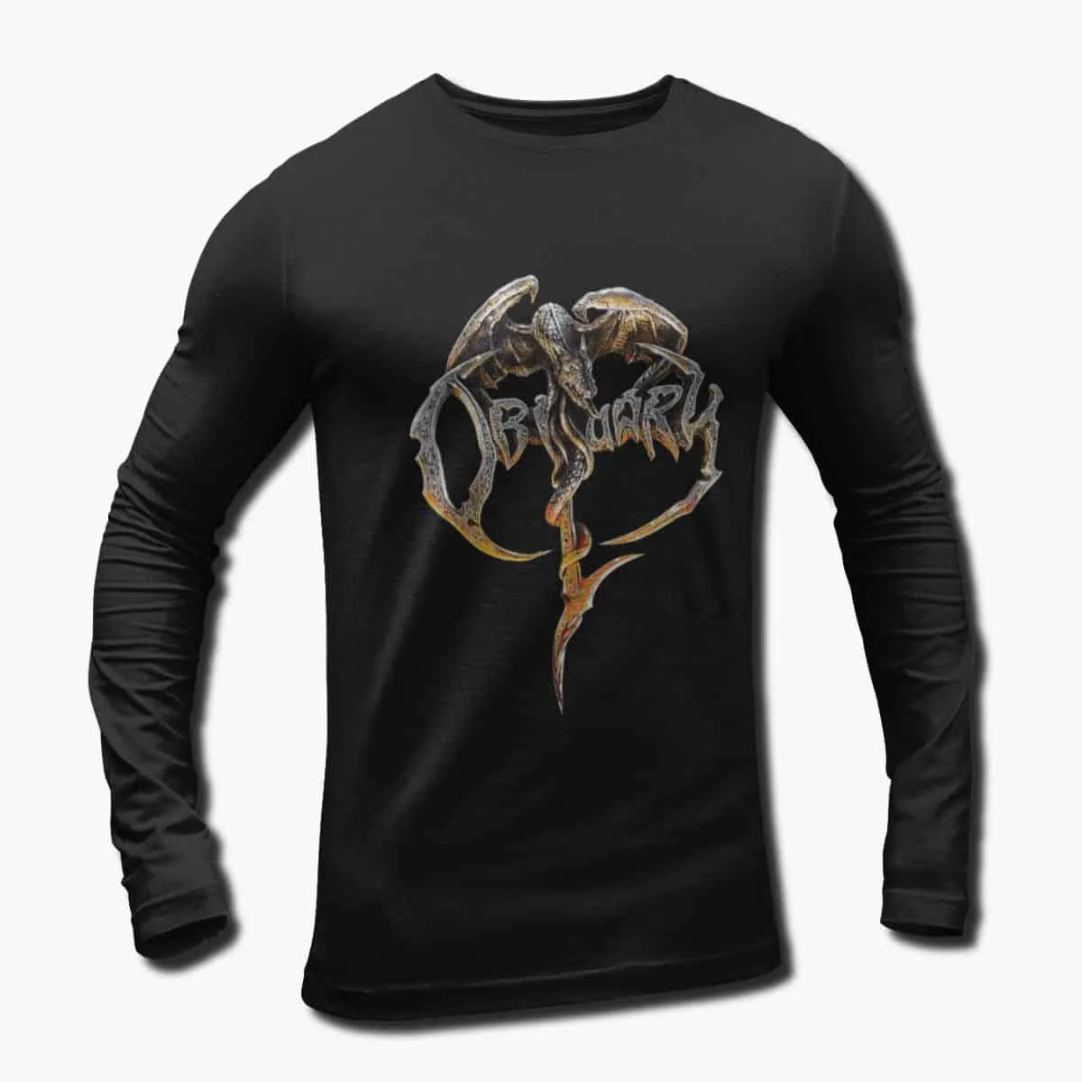 Obituary Band Long Sleeve T-Shirt, Obituary Artwork Longsleeve T-Shirt, Death Metal Merch