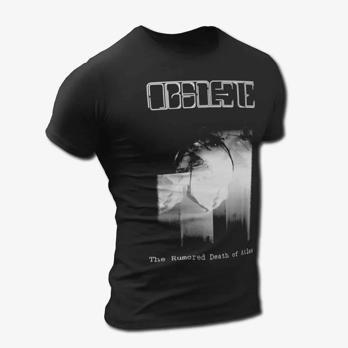 Obsolete Band T-Shirt, Obsolete The Rumored Death Of Atlas Tee, Death Metal, Thrash Metal Merch