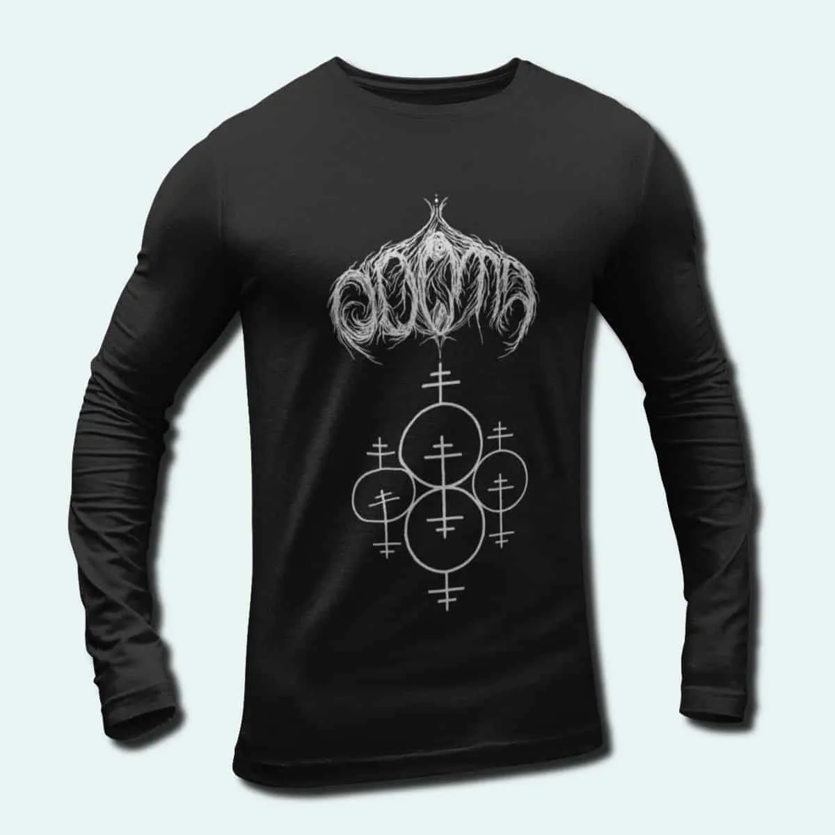 Odota Band Long Sleeve T-Shirt, Odota Fever Marshal Longsleeve Tee, Black Metal, Doom Metal Merch