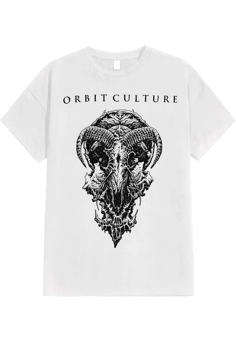 Orbit Culture Goat Skull White T-Shirt