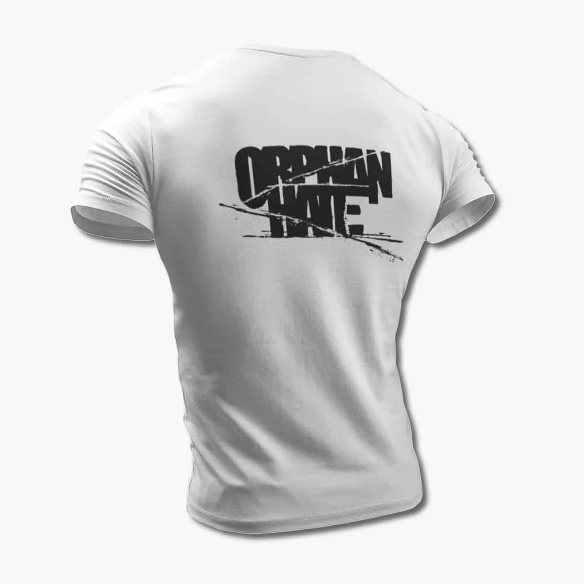 Orphan Hate T-Shirt, Orphan Hate Logo White T-Shirt, Melodic Thrash Metal Merchandise