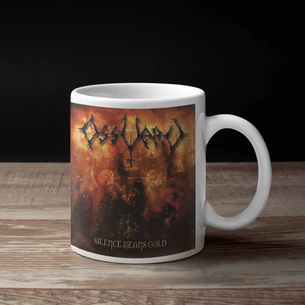 Ossuary Coffee Mug, Ossuary Silence Means Gold Coffee Mug
