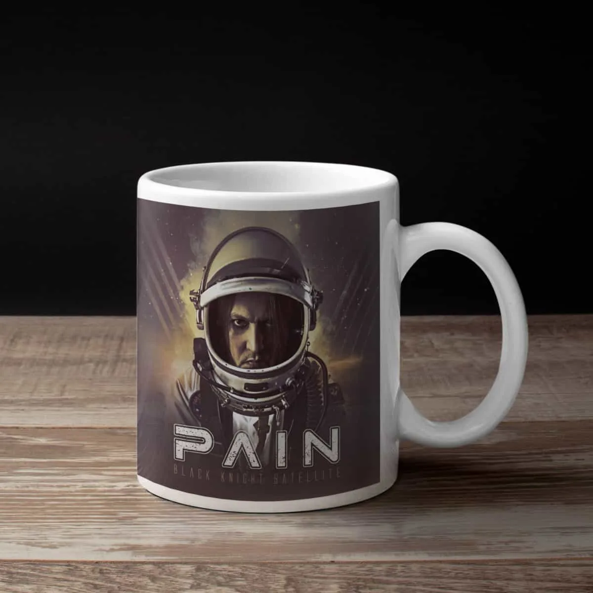 Pain Coffee Mug, Pain Black Knight Satellite Coffee Mug