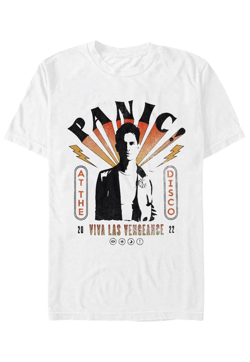 Panic! At The Disco Marquee Photo White T-Shirt