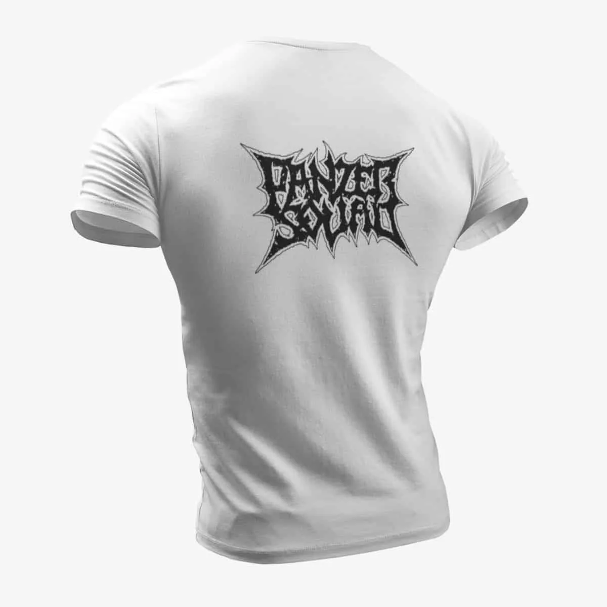 Panzer Squad T-Shirt, Panzer Squad Logo White T-Shirt, Black Metal Merchandise