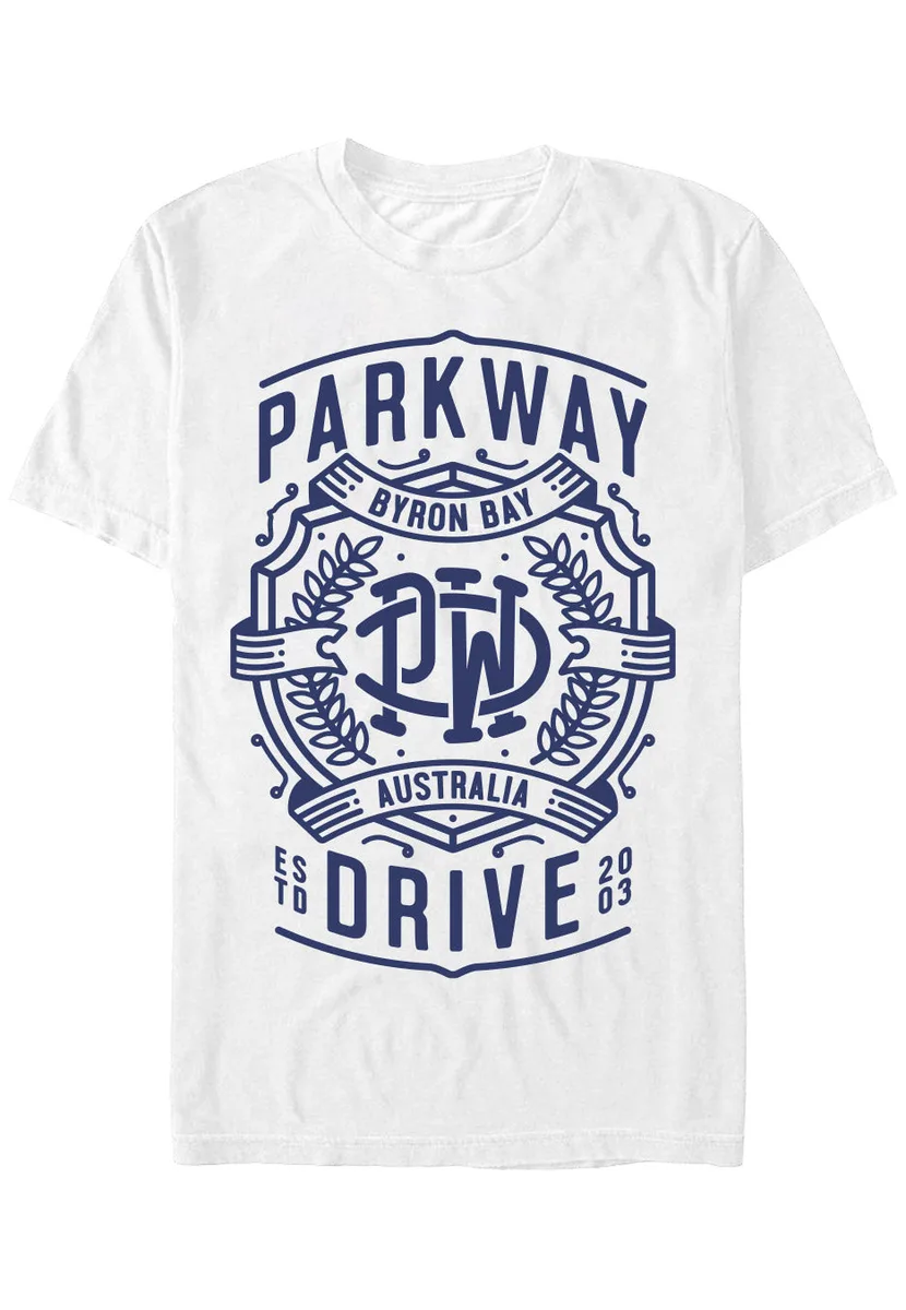 Parkway Drive Byron Crest White T-Shirt
