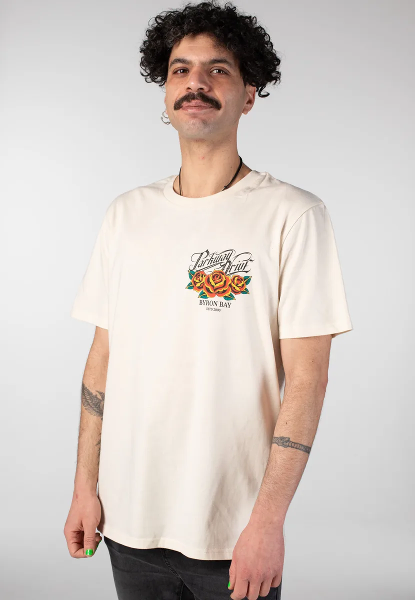 Parkway Drive Mermaid Anchor Natural Raw T-Shirt