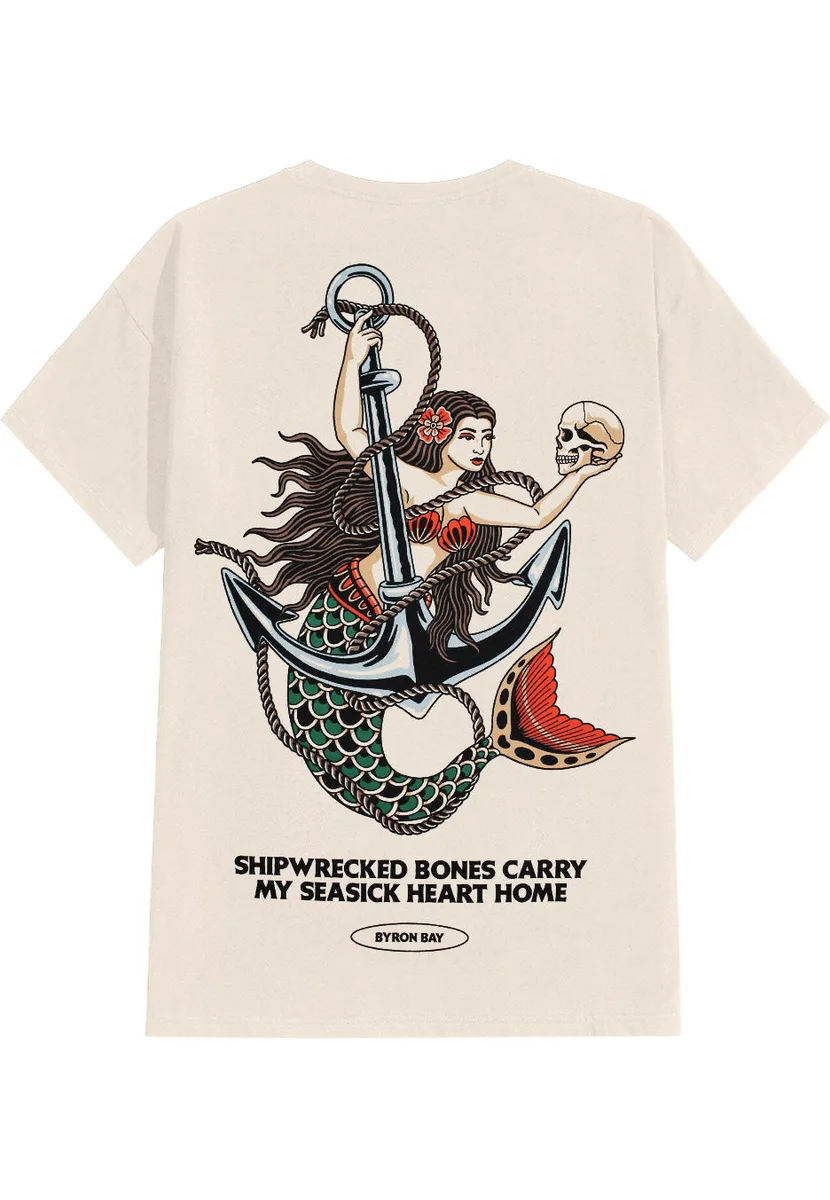 Parkway Drive Mermaid Natural T-Shirt