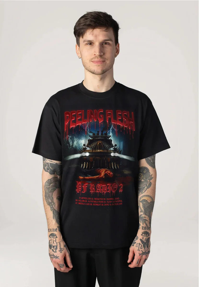 Peeling Flesh PF Radio 2 Album Artwork T-Shirt