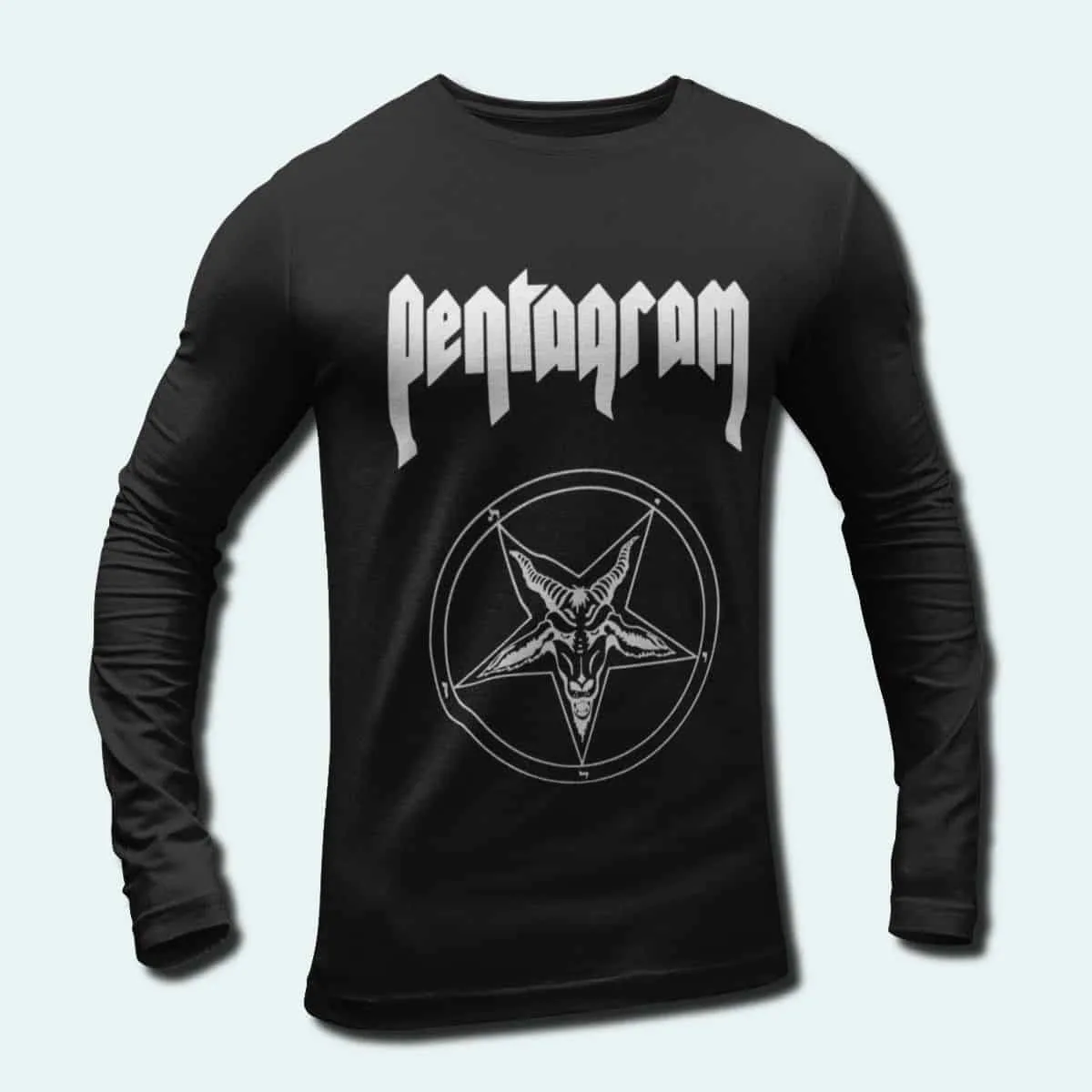 Pentagram Band Long Sleeve T-Shirt, Pentagram Day of Reckoning Longsleeve Tee, Doom Metal Merch