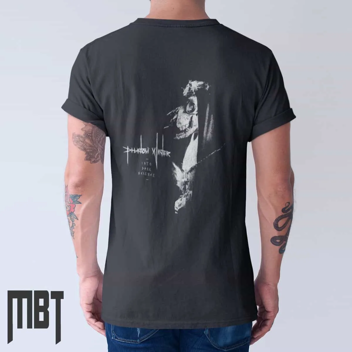 Phantom Winter Band T-Shirt, Phantom Winter Into Dark Science Cover T-Shirt, Sludge Metal Merch