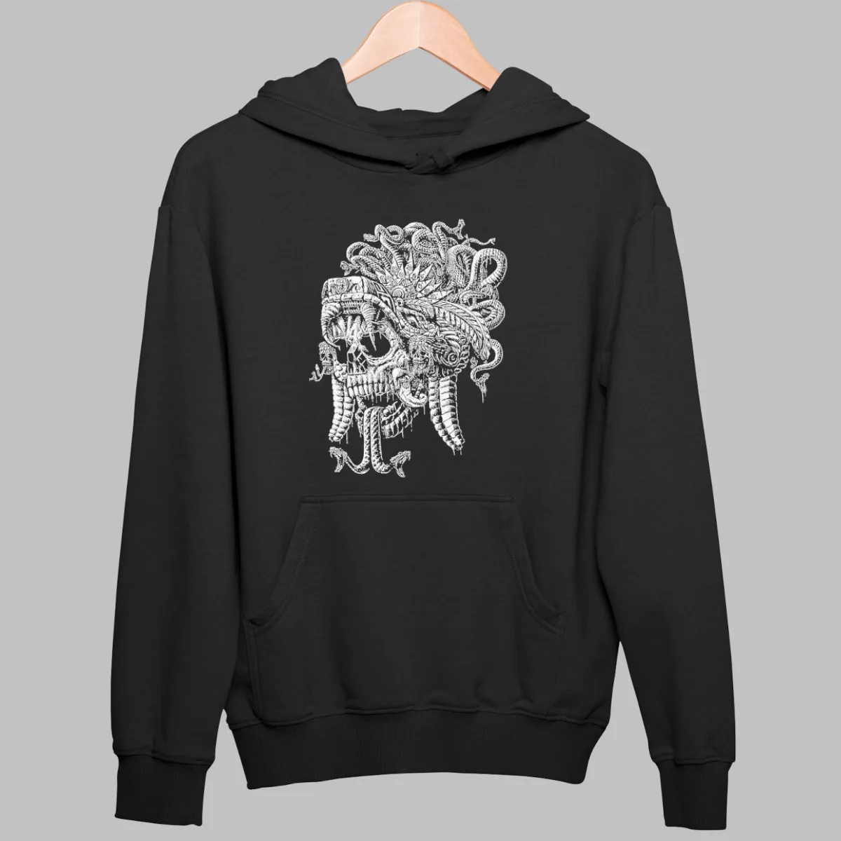 Pharaoh Skull Hoodie, Pharaoh Skull Artwork Black Hoodie