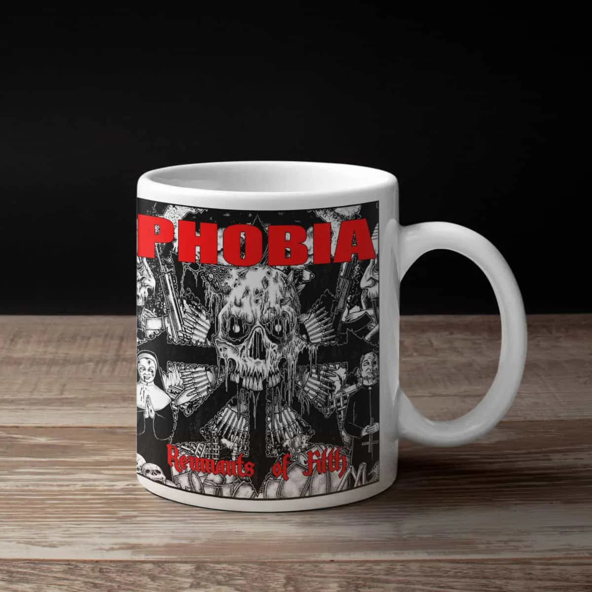 Phobia Coffee Mug, Phobia Remnants of Filth Coffee Mug