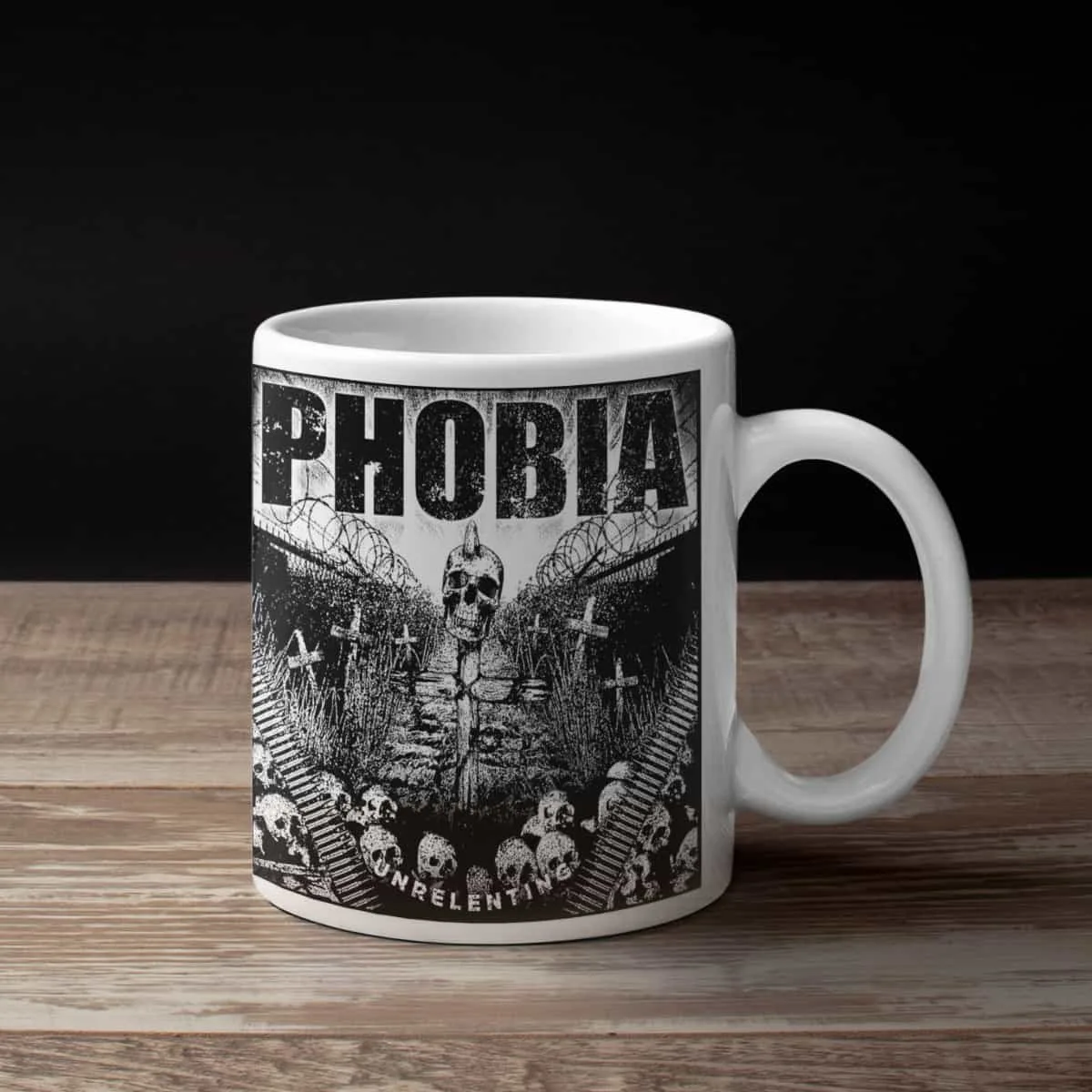Phobia Coffee Mug, Phobia Unrelenting Coffee Mug