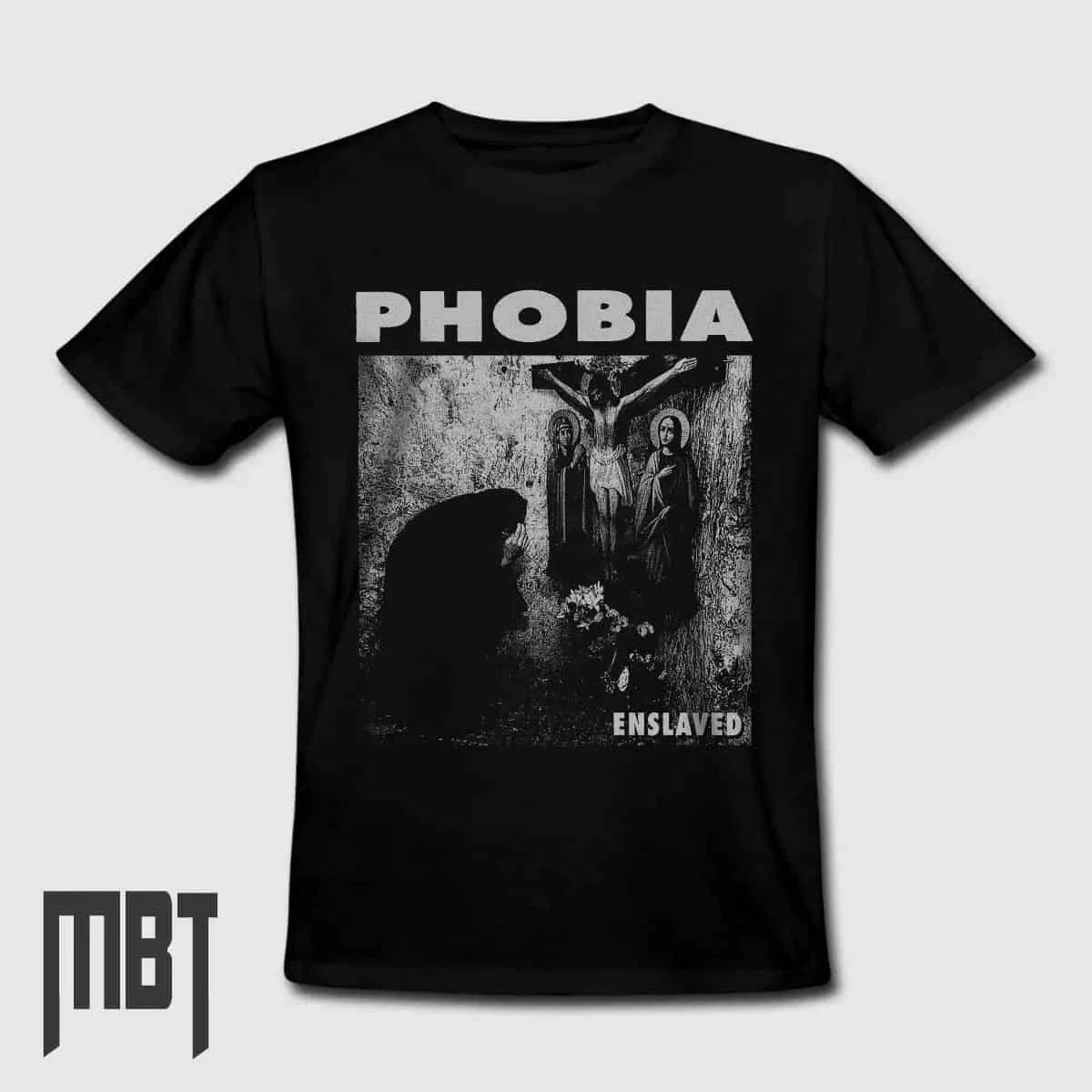 Phobia T-Shirt, Phobia Enslaved T-Shirt #4, Grindcore Metal, Crust Punk