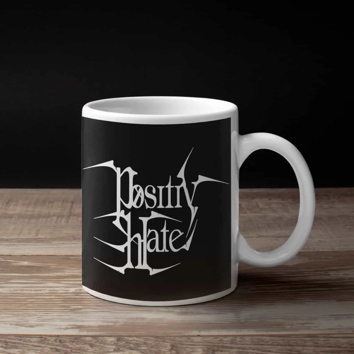 Positiv Hate Coffee Mug, Positiv Hate Logo Coffee Mug