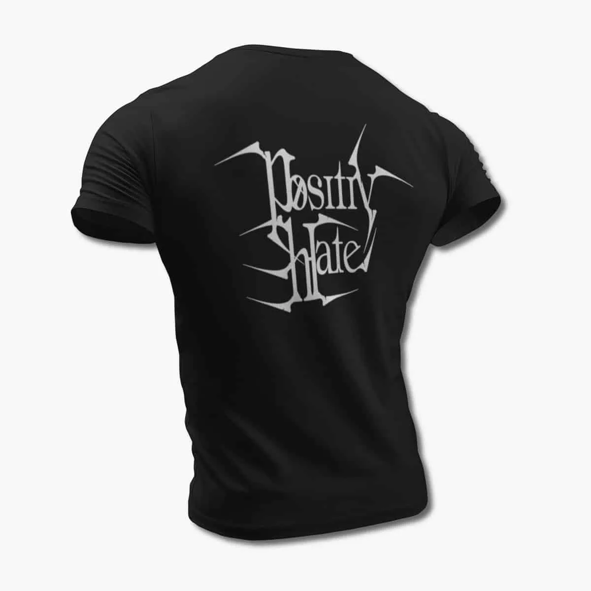 Positiv Hate T-Shirt, Positiv Hate Logo Black T-Shirt, Heavy Metal, Black Metal Merchandise
