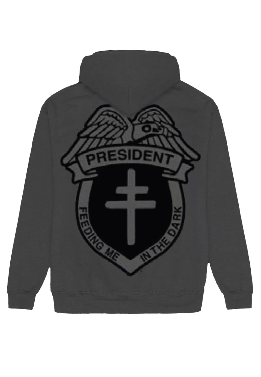 President In The Dark Stormy Grey Hoodie