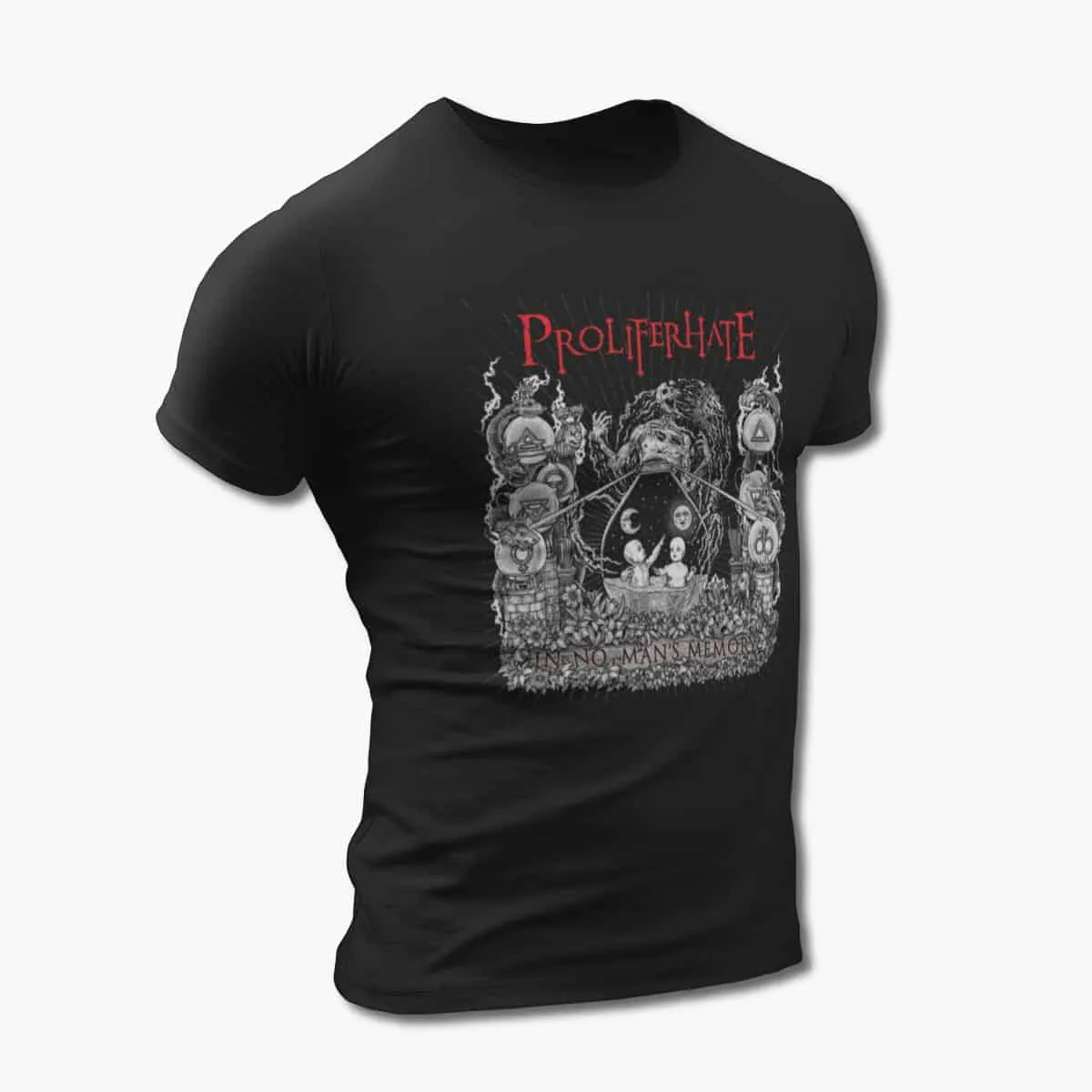 Proliferhate T-Shirt, Proliferhate In No Man's Memory Black T-Shirt, Progressive Death Metal Merch