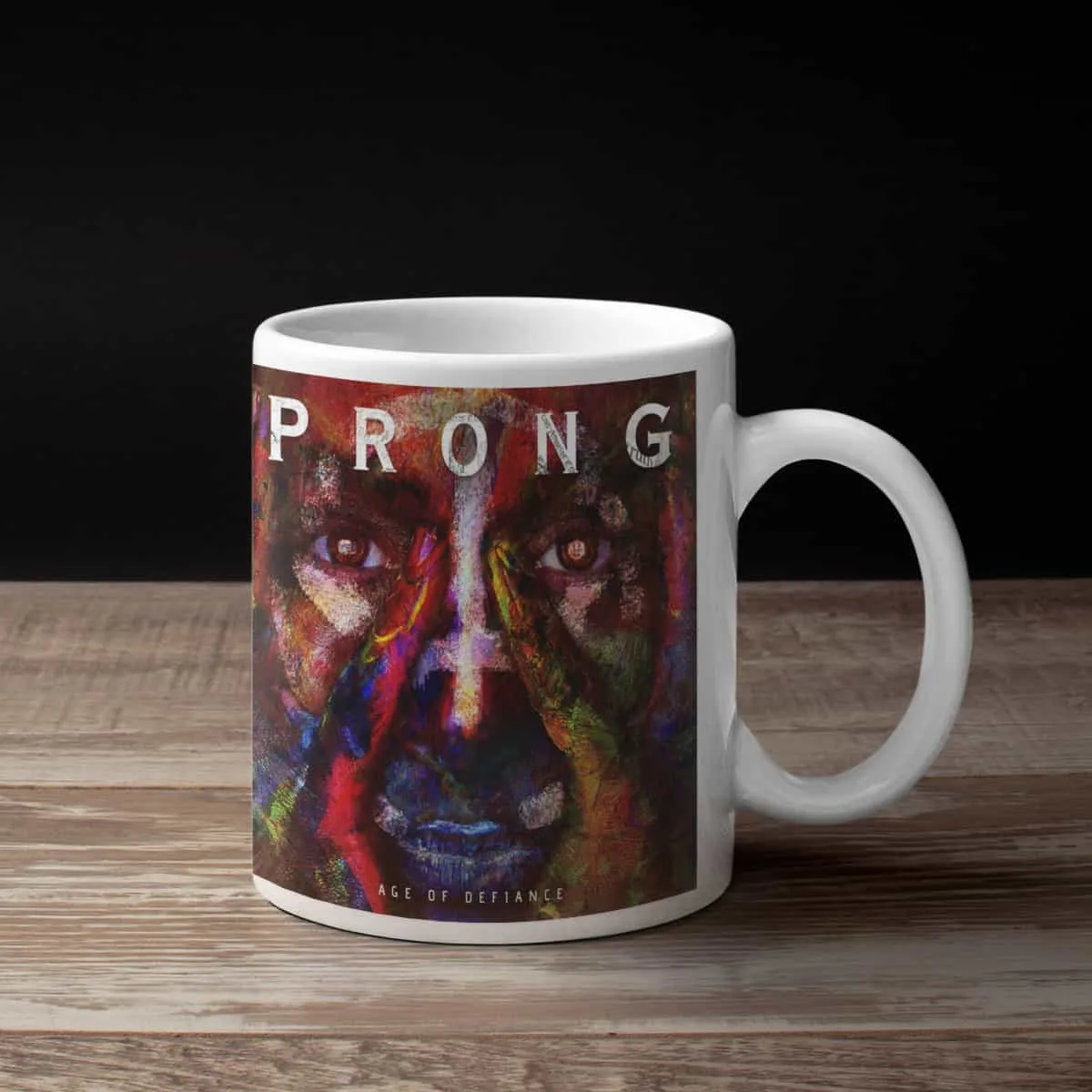 Prong Coffee Mug, Prong Age of Defiance Coffee Mug