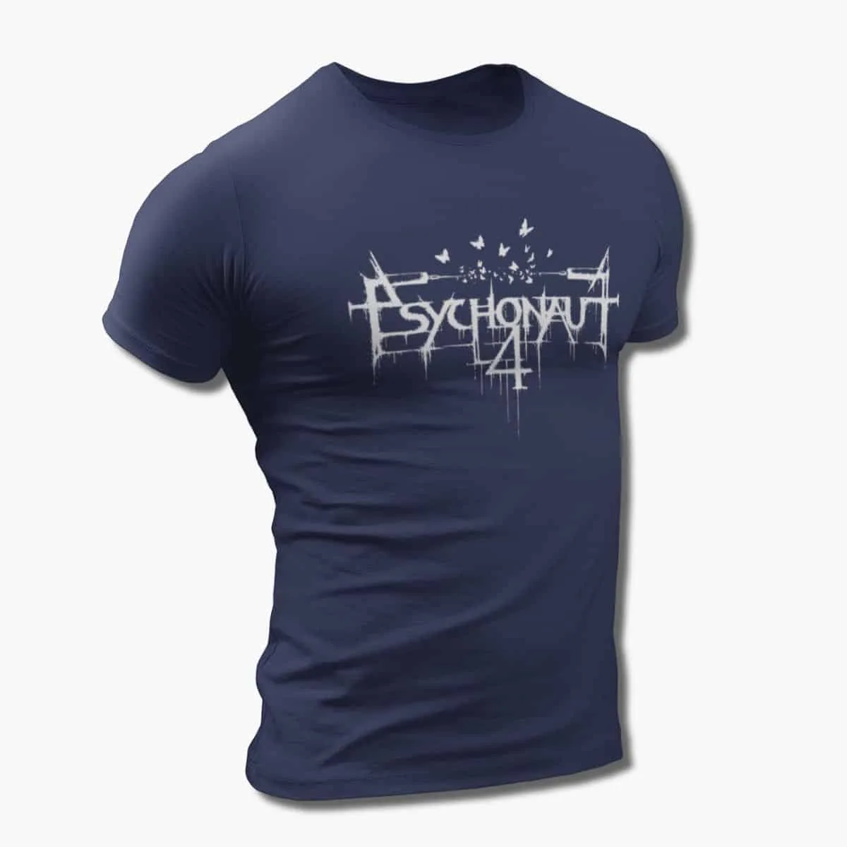 Psychonaut 4 Logo T-Shirt, Black Metal Merch