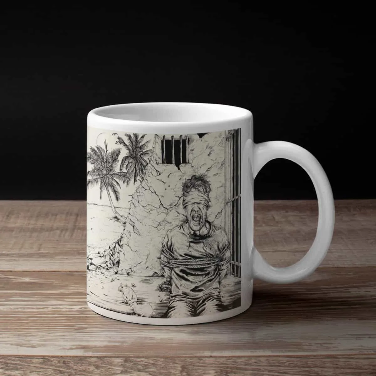 Psychoneurosis Coffee Mug, Psychoneurosis In Fear We Trust Coffee Mug