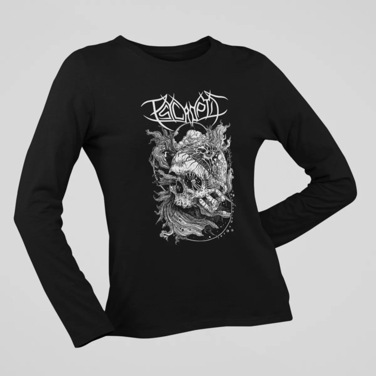 Psycroptic Long Sleeve, Psycroptic Artwork Black Longsleeve