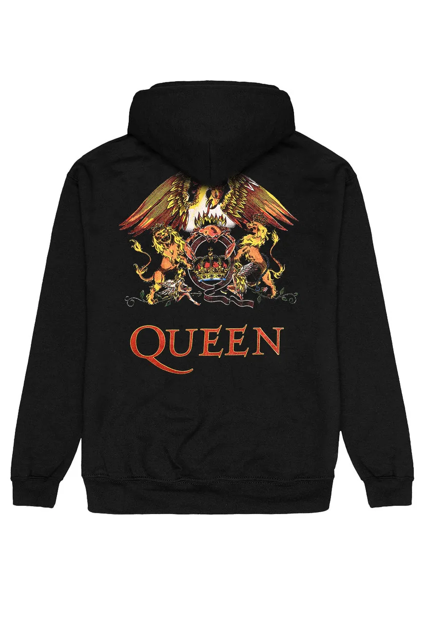Queen Classic Crest Back Print - Zipper Hoodie