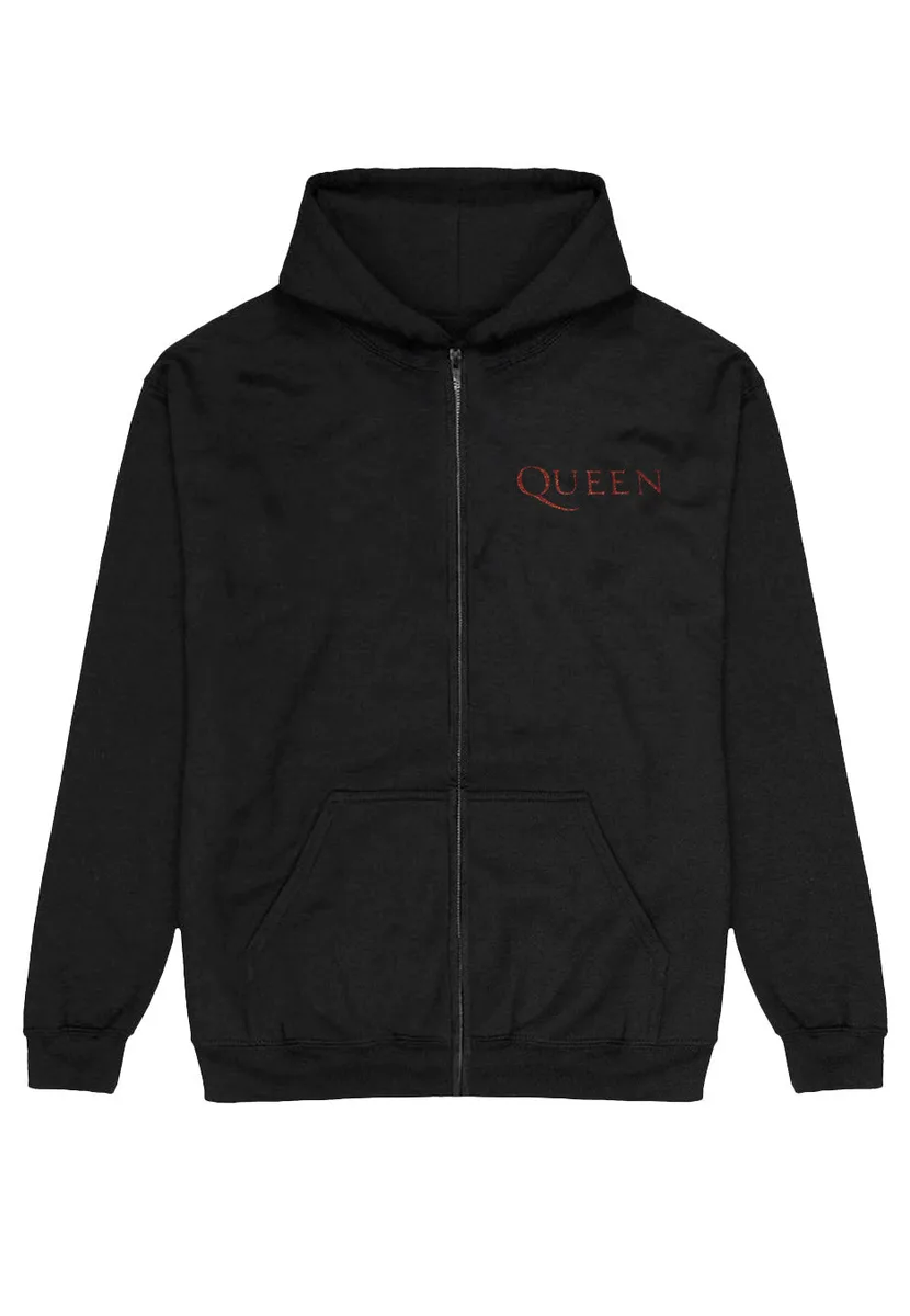 Queen Classic Crest Back Print - Zipper Hoodie