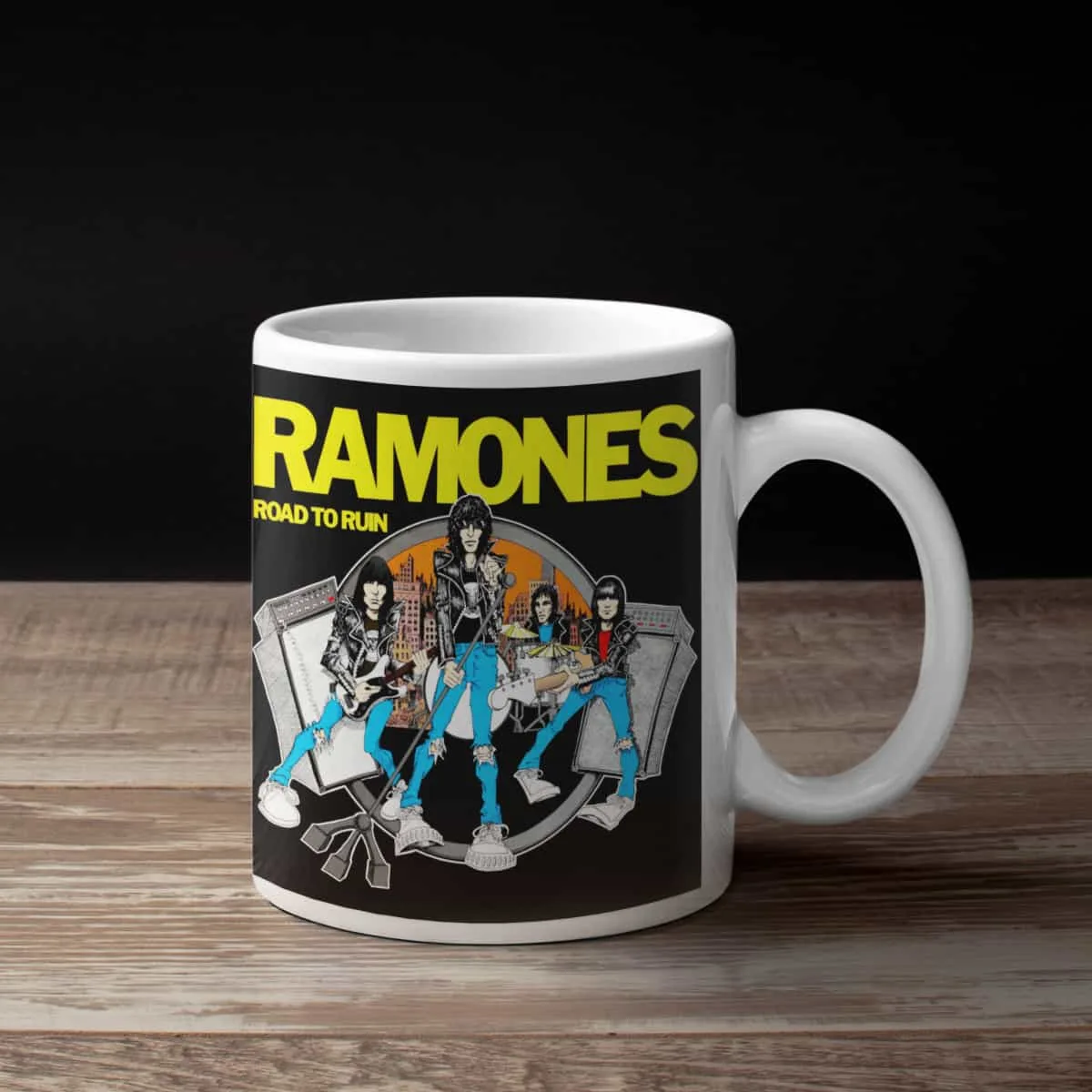 Ramones Coffee Mug, Ramones Road to Ruin Coffee Mug