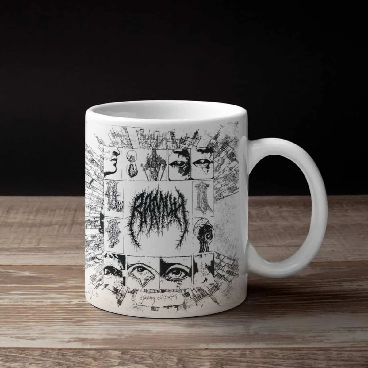 Ramuh Band Coffee Mug, Ramuh Glowing Civilization Mug