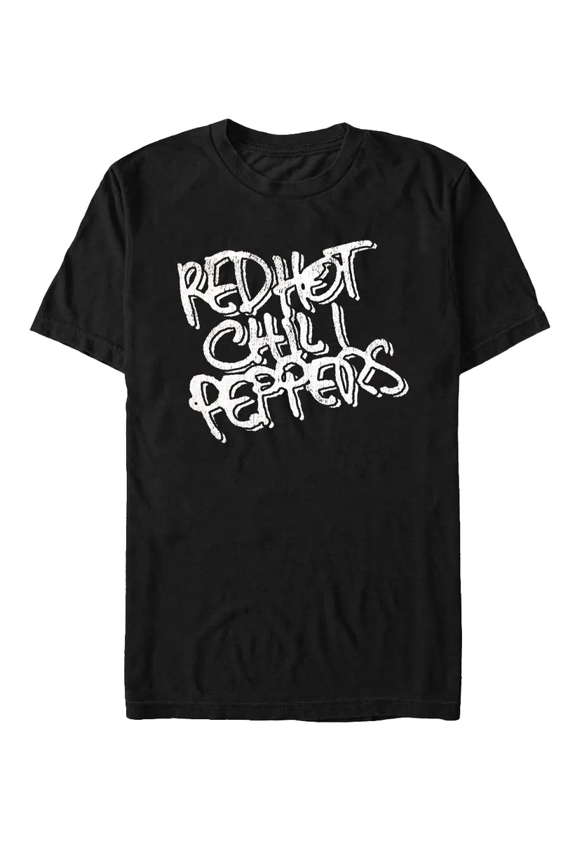 Red Hot Chili Peppers Black & White Logo T-Shirt