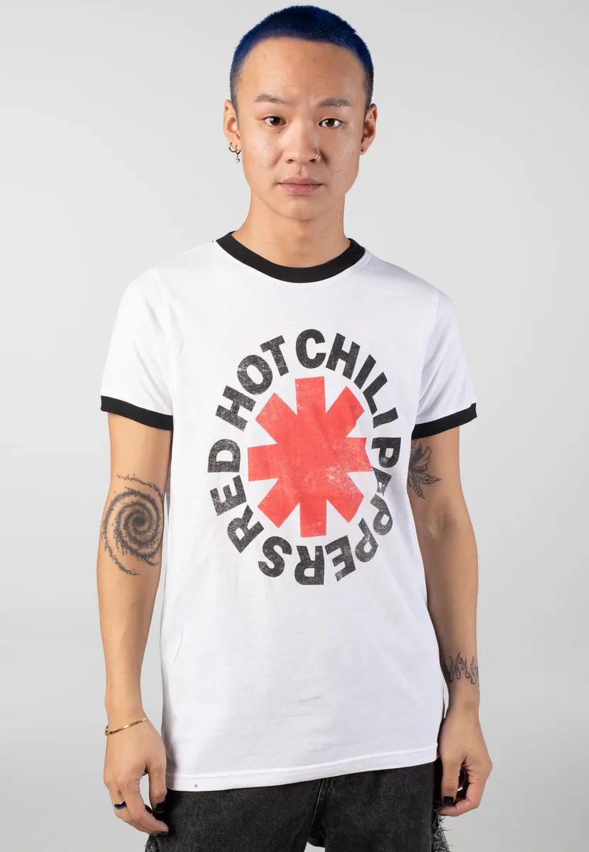 Red Hot Chili Peppers Logo Ringer T-Shirt