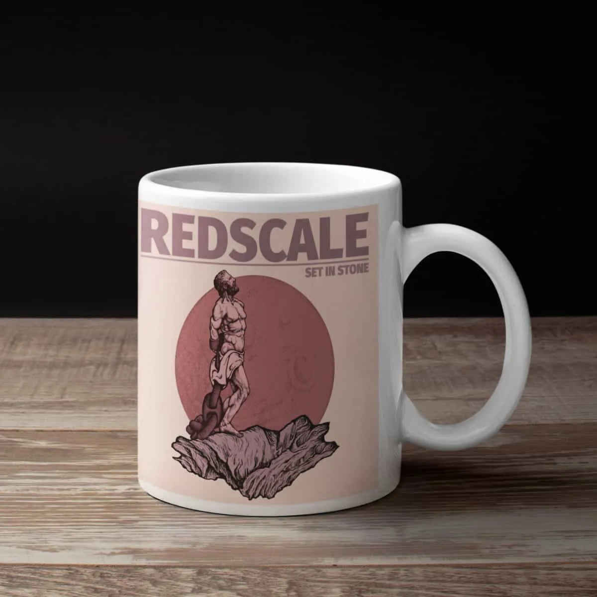 Redscale Coffee Mug, Redscale Set In Stone Coffee Mug
