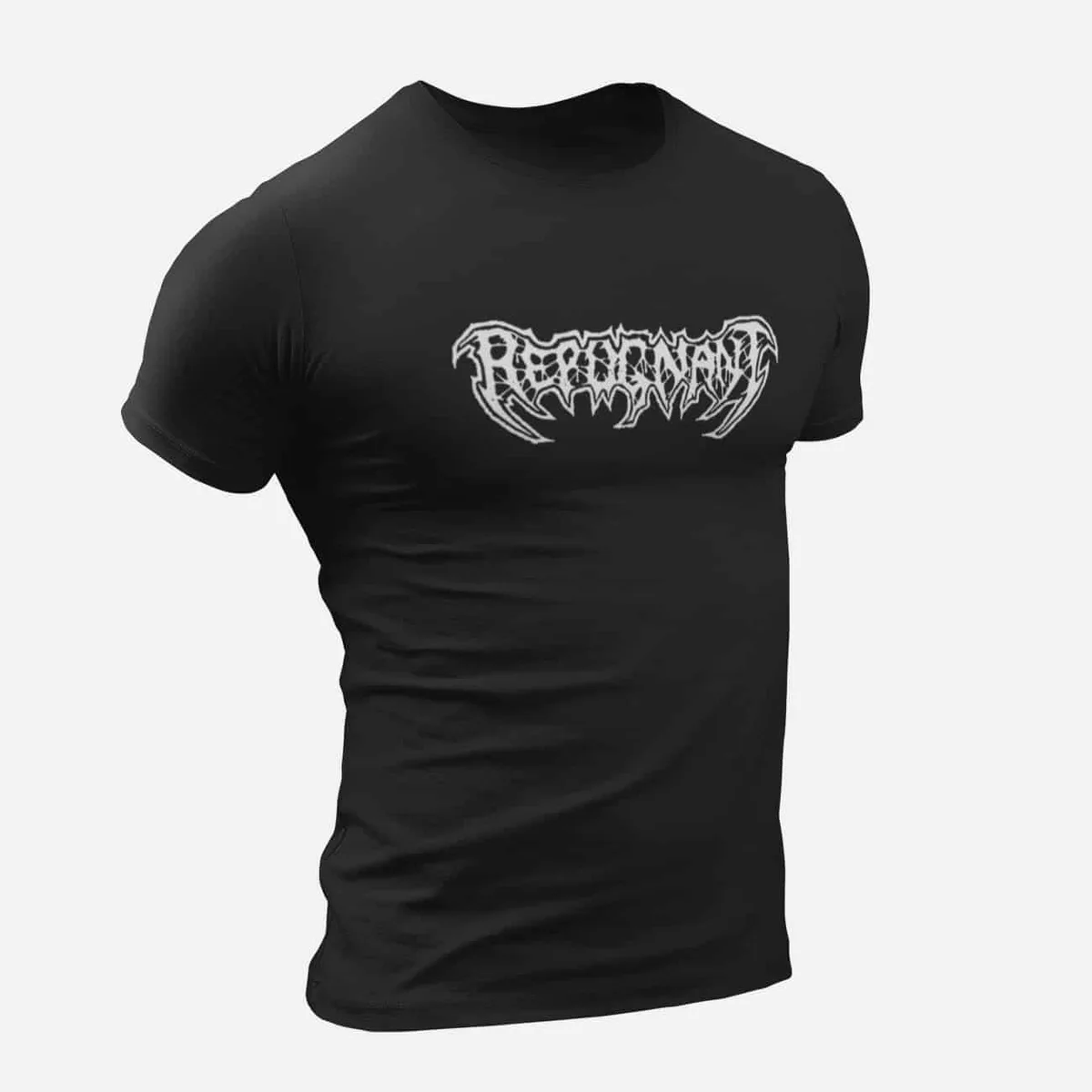 Repugnant T-Shirt, Repugnant Logo Black T-Shirt, Thrash Metal Merchandise