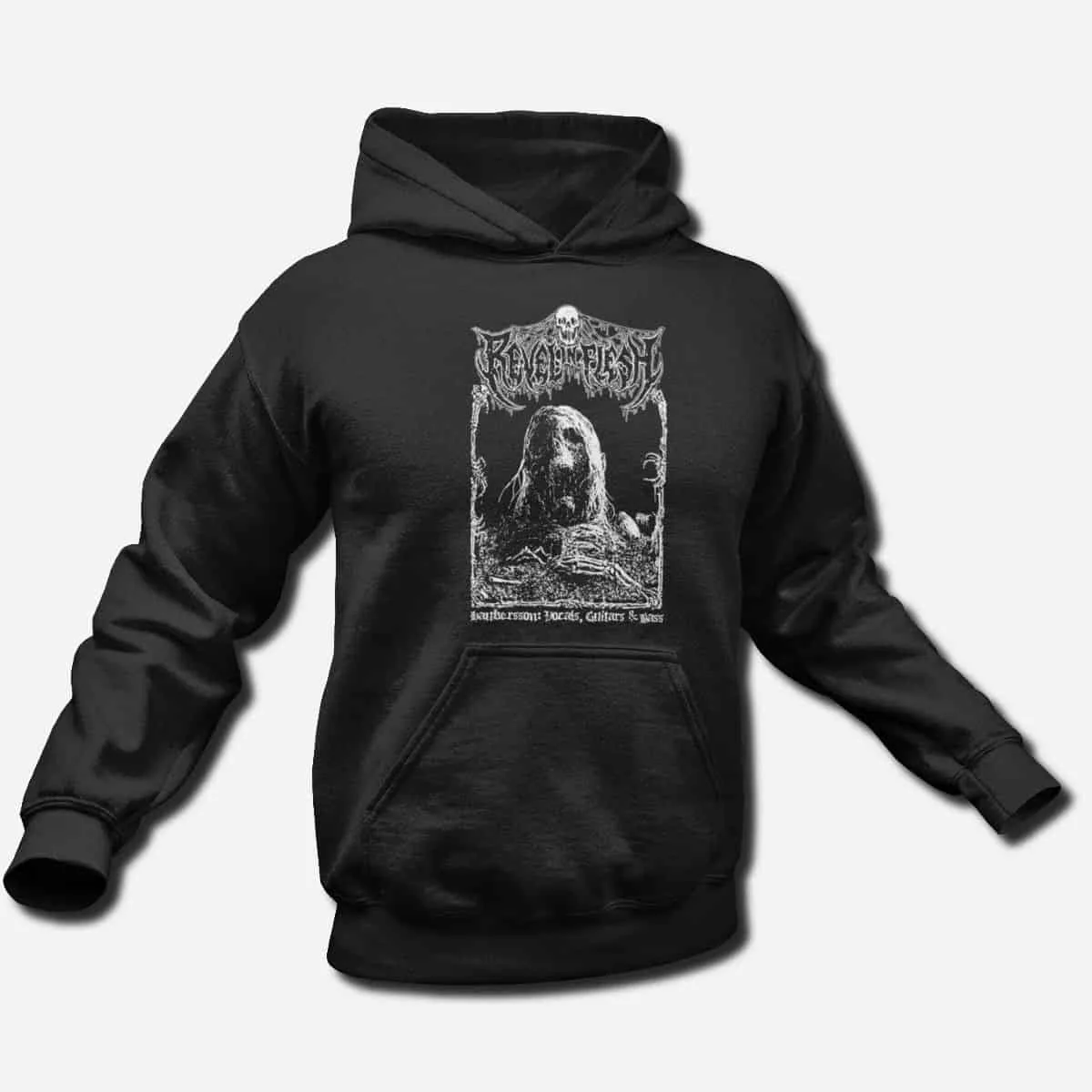 Revel In Flesh Band Hoodie, Revel In Flesh Artwork Hooded Sweatshirt, Death Metal Merch