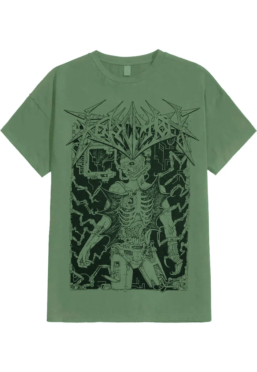 Revocation Data Corpse Military Green T-Shirt