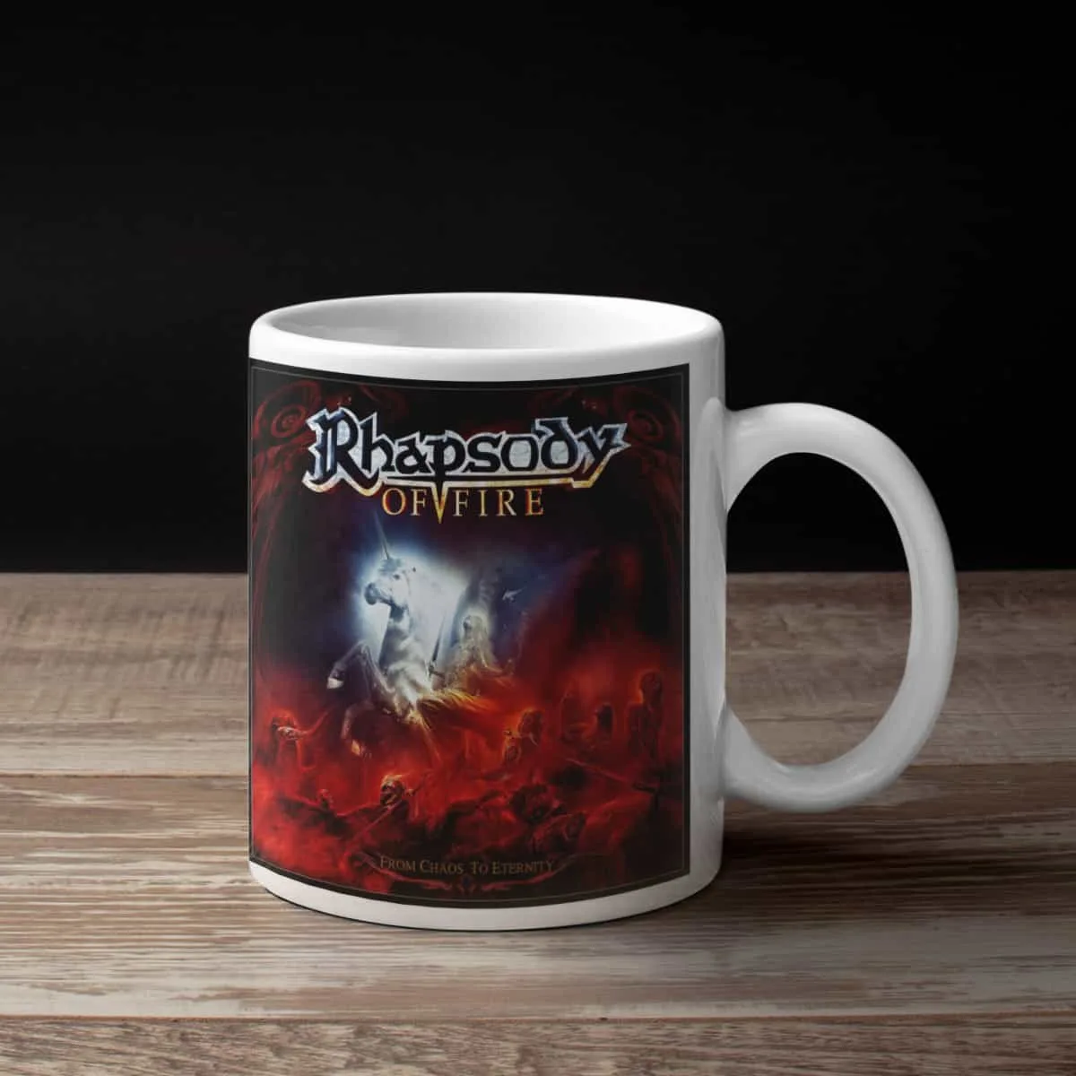 Rhapsody Of Fire Coffee Mug, Rhapsody Of Fire From Chaos To Eternity Coffee Mug