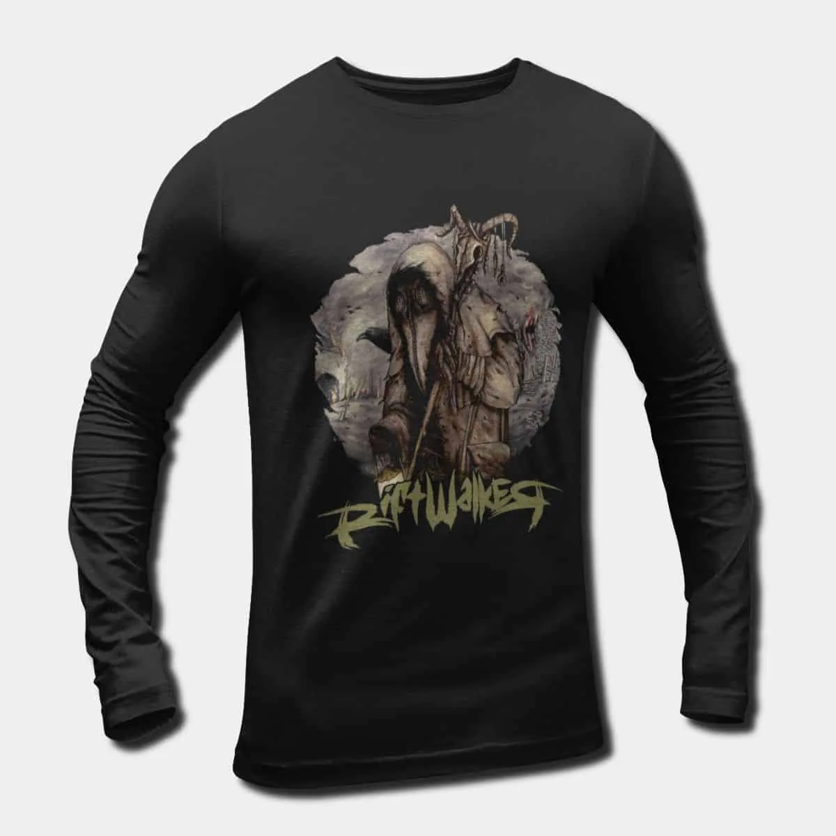 Rift Walker Long Sleeve T-Shirt, Imagine Music Aeterna Rift Walker Artwork Longsleeve Tee Merch