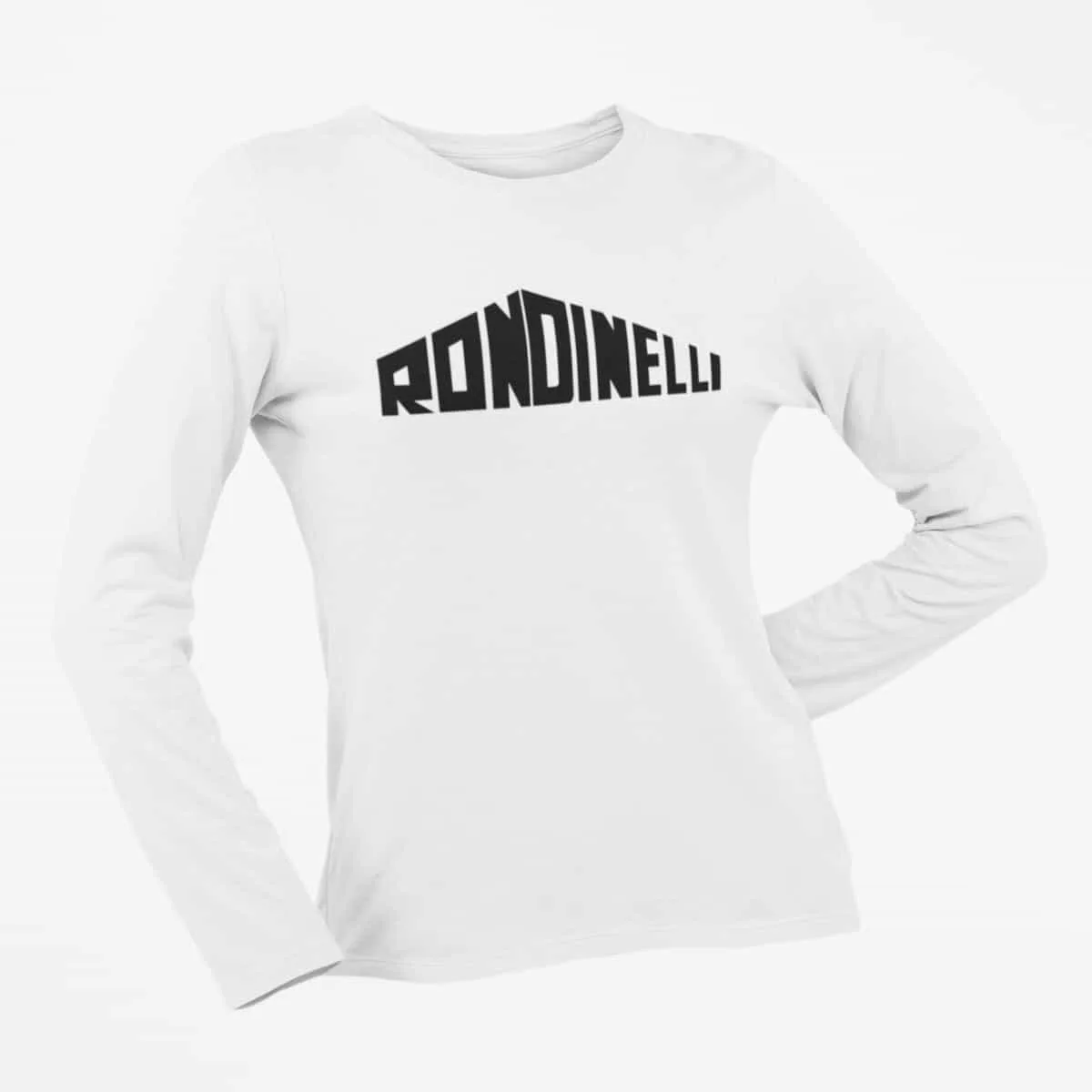 Rondinelli Long Sleeve T-Shirt, Rondinelli Logo White Long Sleeve T-Shirt, Heavy Metal Merchandise