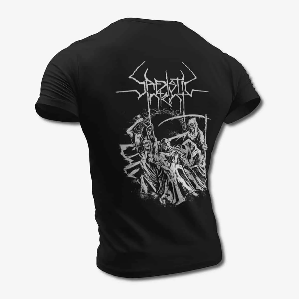 Sadistic Intent T-Shirt, Sadistic Intent Europe Tour Concert Black T-Shirt, Death Metal Merchandise