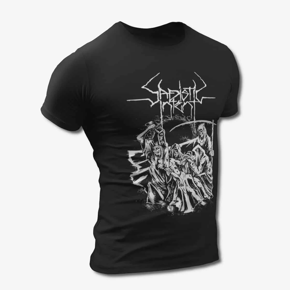 Sadistic Intent T-Shirt, Sadistic Intent Europe Tour Concert Black T-Shirt, Death Metal Merchandise